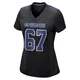 Drew Shelton Dallas Cowboys ＃67 Game Women's Black Carbon Fashion Jersey