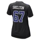 Drew Shelton Dallas Cowboys ＃67 Game Women's Black Carbon Fashion Jersey