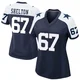 Drew Shelton Dallas Cowboys ＃67 Game Women's Navy Alternate Jersey