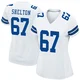 Drew Shelton Dallas Cowboys ＃67 Game Women's White Jersey