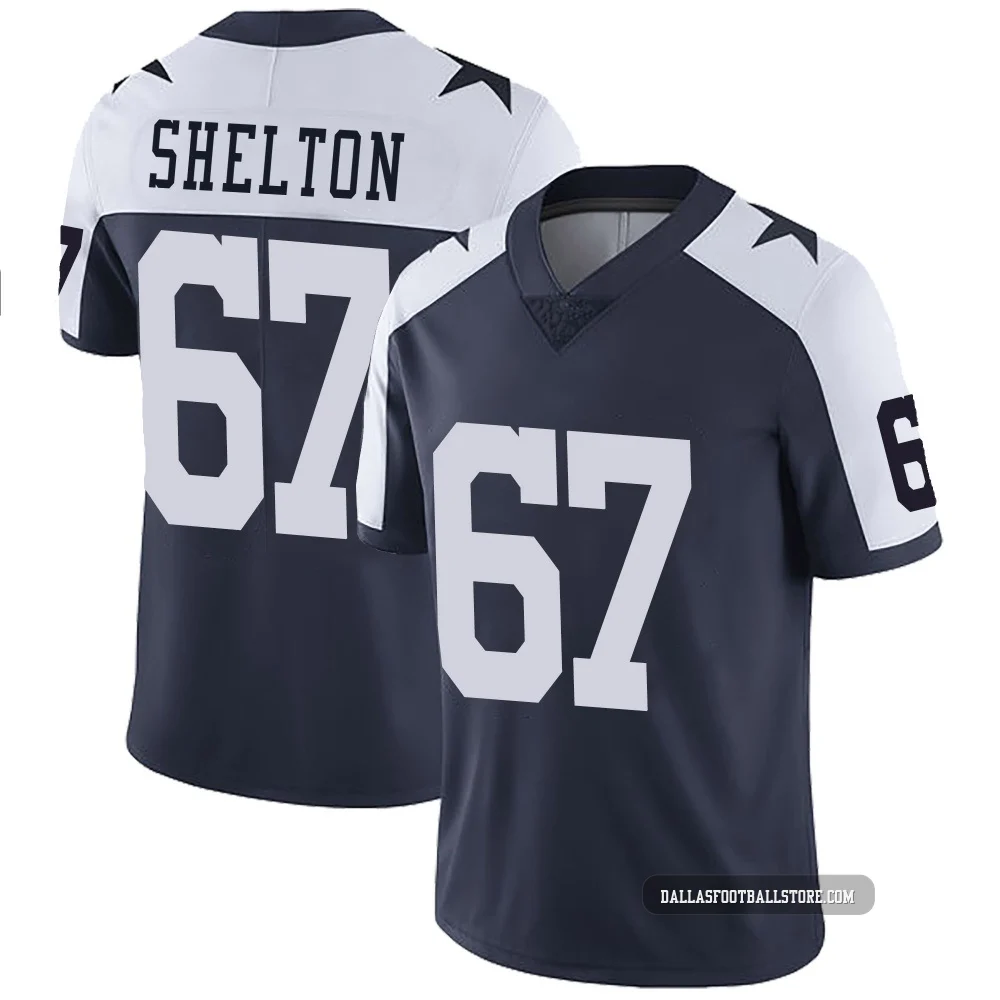 Drew Shelton Dallas Cowboys ＃67 Limited Men's Navy Alternate Vapor Untouchable Jersey