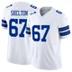 Drew Shelton Dallas Cowboys ＃67 Limited Men's White Vapor F.U.S.E. Jersey