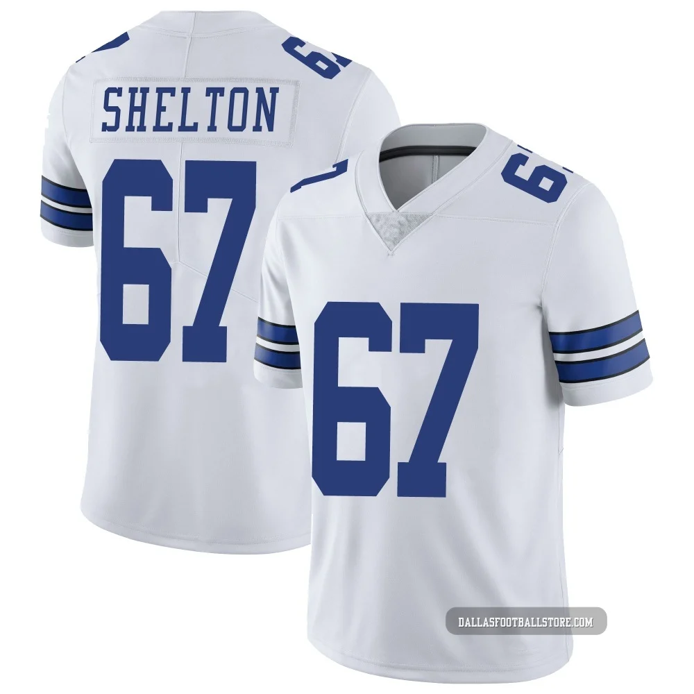 Drew Shelton Dallas Cowboys ＃67 Limited Men's White Vapor Untouchable Jersey