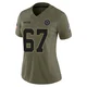 Drew Shelton Dallas Cowboys ＃67 Limited Women's Olive 2025 Salute to Service Jersey
