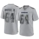 Earl Bostick Jr. Dallas Cowboys ＃64 Game Men's Gray Atmosphere Fashion Jersey