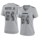 Earl Bostick Jr. Dallas Cowboys ＃64 Game Women's Gray Atmosphere Fashion Jersey