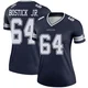 Earl Bostick Jr. Dallas Cowboys ＃64 Legend Women's Navy Jersey