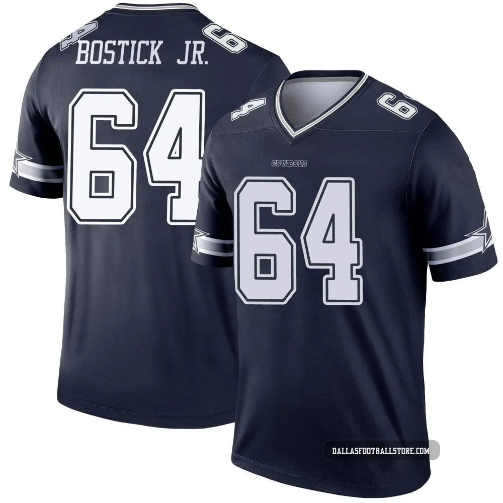 Earl Bostick Jr. Dallas Cowboys ＃64 Legend Youth Navy Jersey
