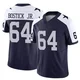 Earl Bostick Jr. Dallas Cowboys ＃64 Limited Men's Navy Alternate Vapor F.U.S.E. Jersey