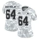 Earl Bostick Jr. Dallas Cowboys ＃64 Limited Women's Arctic Camo 2024 Salute to Service Jersey