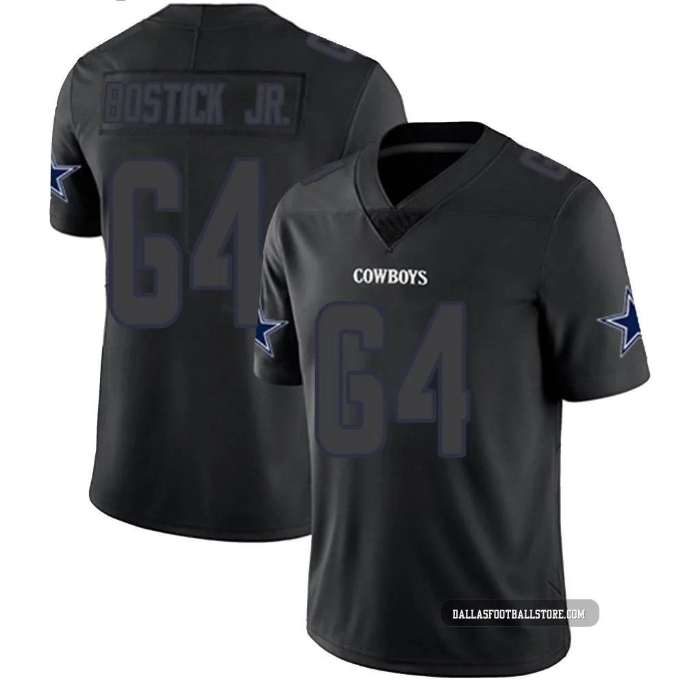Earl Bostick Jr. Dallas Cowboys ＃64 Limited Youth Black Impact Jersey