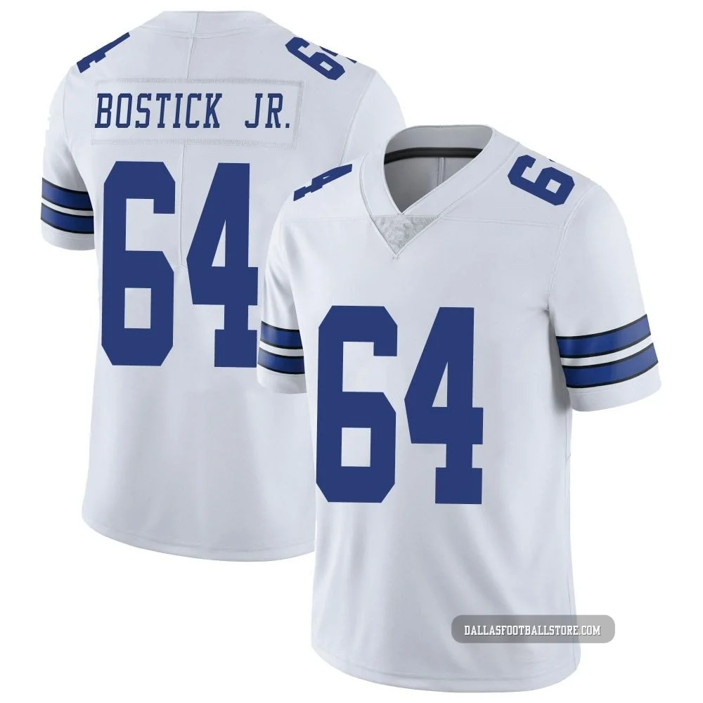 Earl Bostick Jr. Dallas Cowboys ＃64 Limited Youth White Vapor Untouchable Jersey