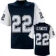 Emmitt Smith Dallas Cowboys ＃22 Authentic Men's Blue/White Mitchell And Ness Navy Throwback Jersey