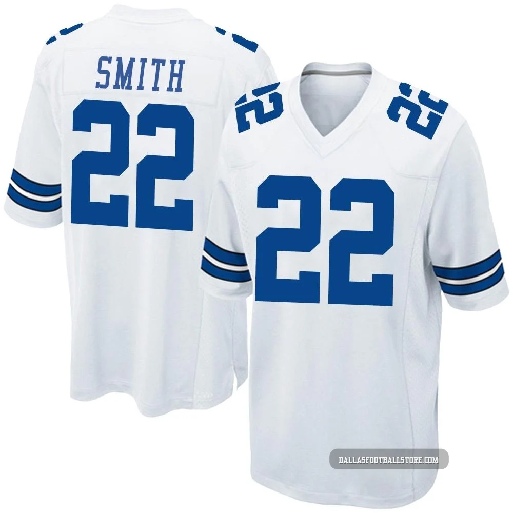 Emmitt Smith Dallas Cowboys ＃22 Game Men's White Jersey