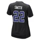 Emmitt Smith Dallas Cowboys ＃22 Game Women's Black Carbon Fashion Jersey