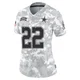Emmitt Smith Dallas Cowboys ＃22 Limited Women's Arctic Camo 2024 Salute to Service Jersey