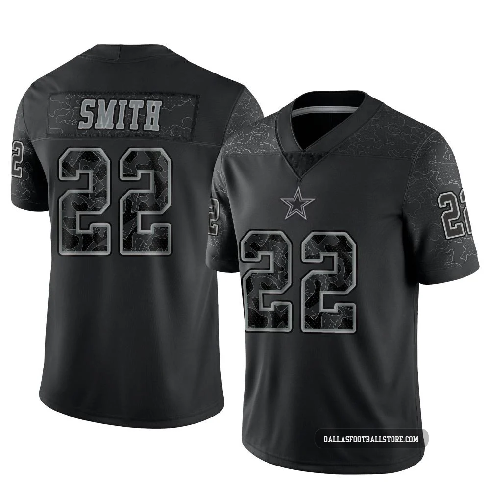 Emmitt Smith Dallas Cowboys ＃22 Limited Youth Black Reflective Jersey