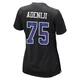Hakeem Adeniji Dallas Cowboys ＃75 Game Women's Black Carbon Fashion Jersey
