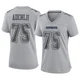 Hakeem Adeniji Dallas Cowboys ＃75 Game Women's Gray Atmosphere Fashion Jersey