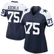Hakeem Adeniji Dallas Cowboys ＃75 Game Women's Navy Alternate Jersey