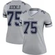 Hakeem Adeniji Dallas Cowboys ＃75 Legend Women's Gray Inverted Jersey