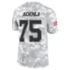 Hakeem Adeniji Dallas Cowboys ＃75 Limited Men's Arctic Camo 2024 Salute to Service Jersey