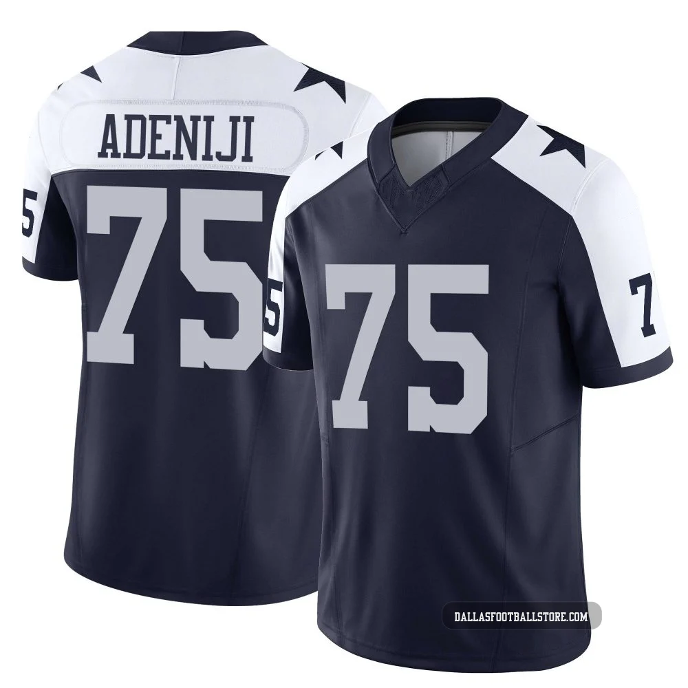 Hakeem Adeniji Dallas Cowboys ＃75 Limited Men's Navy Alternate Vapor F.U.S.E. Jersey
