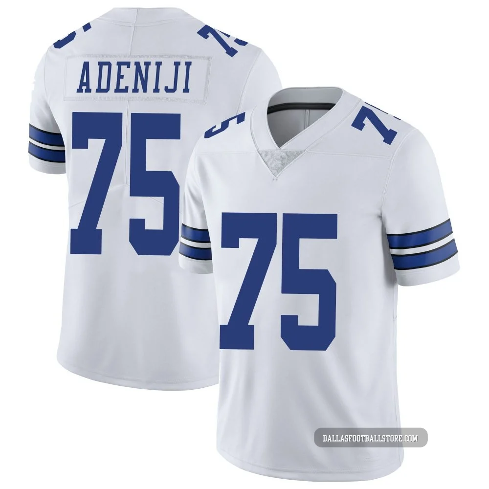 Hakeem Adeniji Dallas Cowboys ＃75 Limited Men's White Vapor Untouchable Jersey