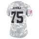 Hakeem Adeniji Dallas Cowboys ＃75 Limited Women's Arctic Camo 2024 Salute to Service Jersey