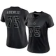 Hakeem Adeniji Dallas Cowboys ＃75 Limited Women's Black Reflective Jersey