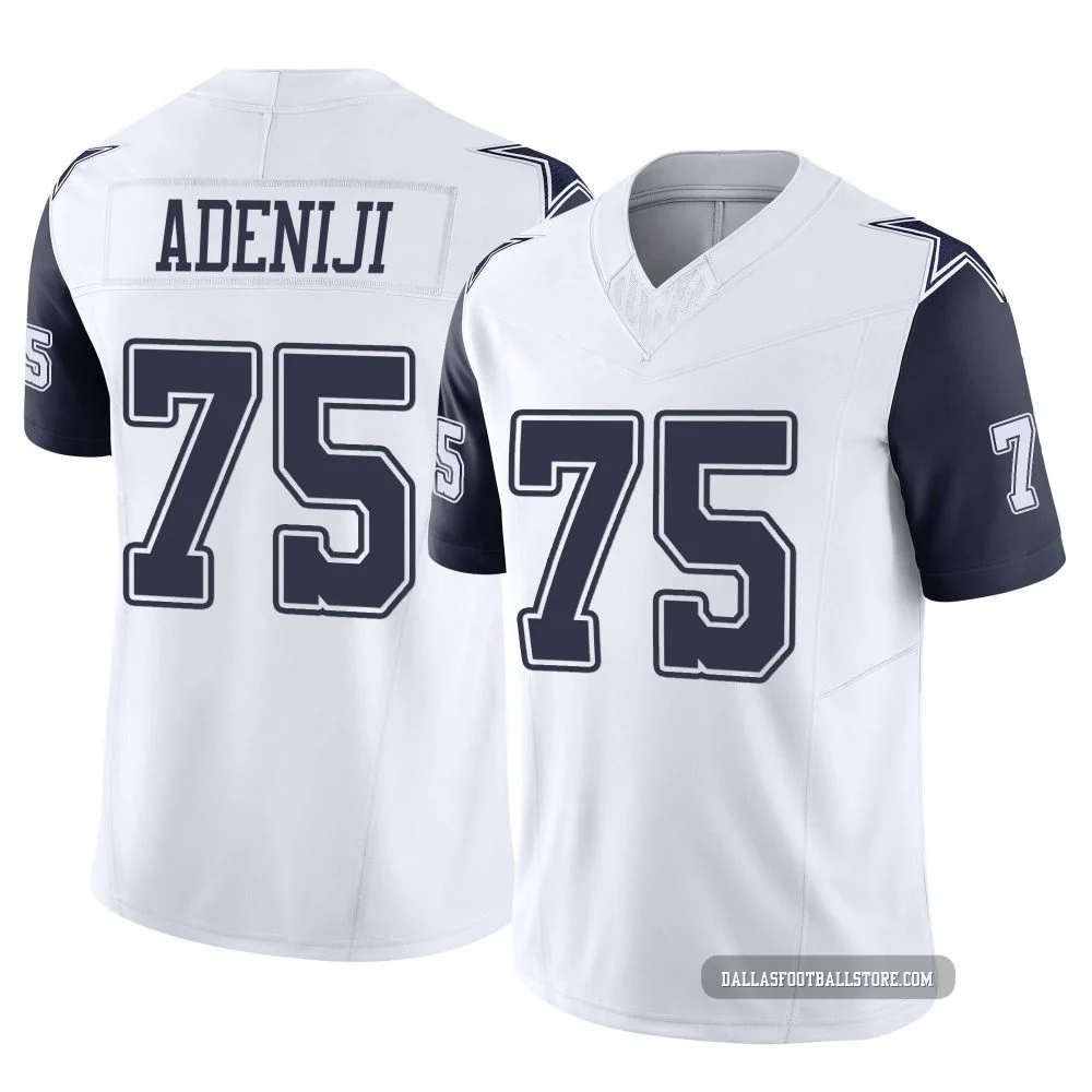 Hakeem Adeniji Dallas Cowboys ＃75 Limited Youth White 2nd Alternate Vapor F.U.S.E. Jersey