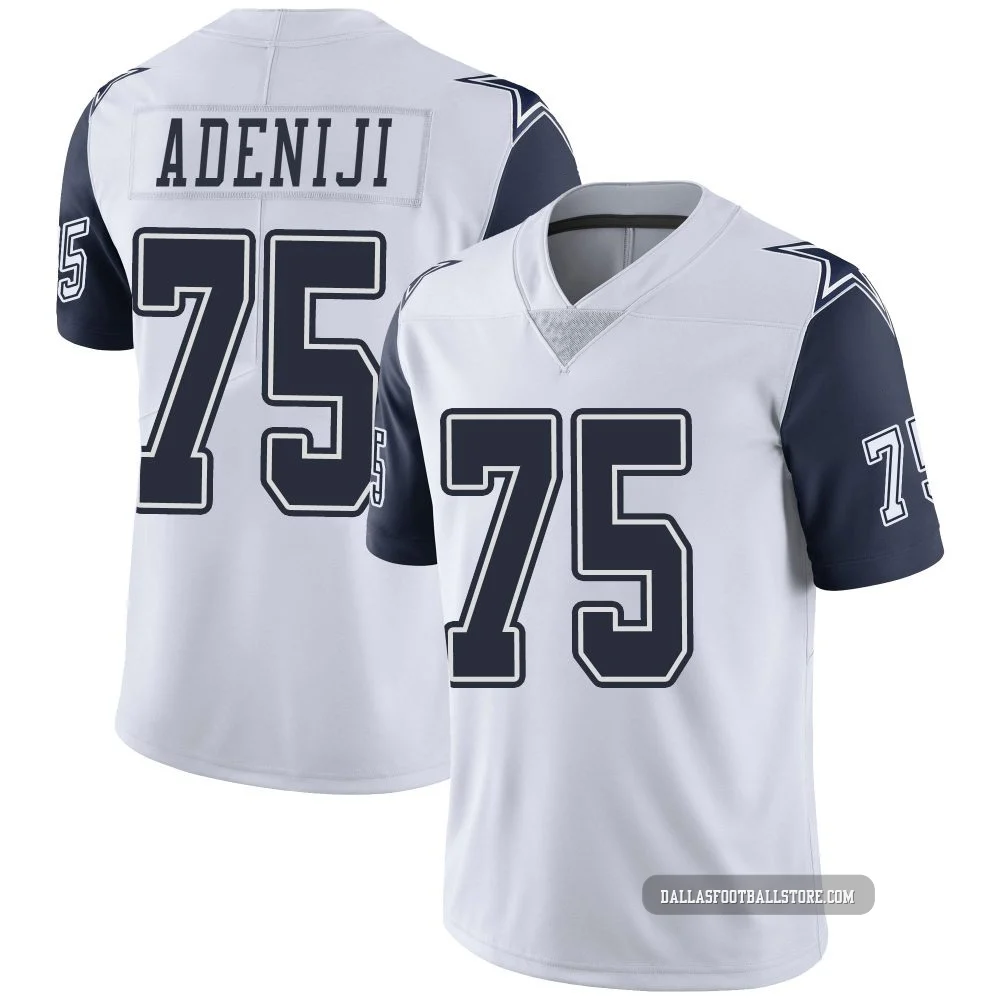 Hakeem Adeniji Dallas Cowboys ＃75 Limited Youth White Color Rush Vapor Untouchable Jersey