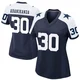 Israel Abanikanda Dallas Cowboys ＃30 Game Women's Navy Alternate Jersey