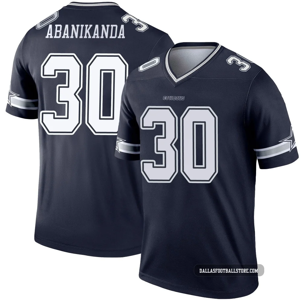 Israel Abanikanda Dallas Cowboys ＃30 Legend Youth Navy Jersey