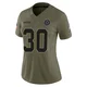 Israel Abanikanda Dallas Cowboys ＃30 Limited Women's Olive 2025 Salute to Service Jersey