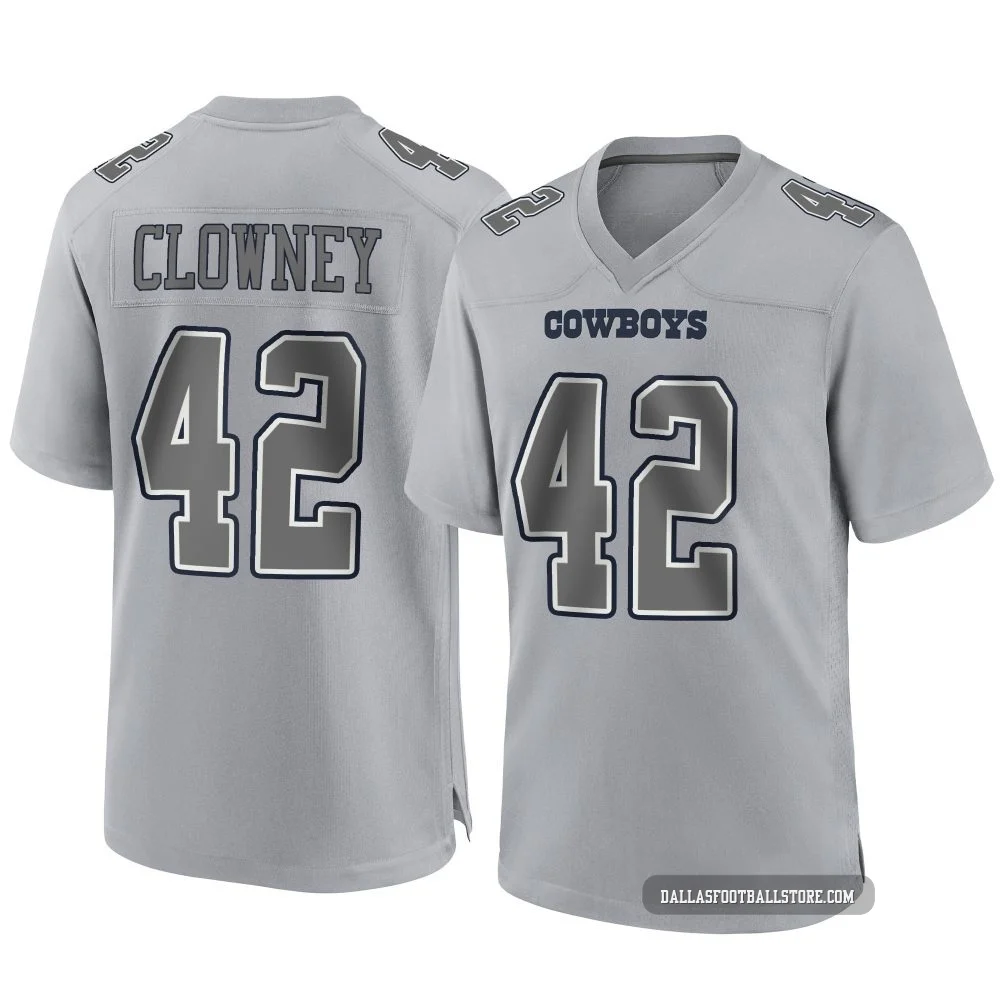 Jadeveon Clowney Dallas Cowboys ＃42 Game Men's Gray Atmosphere Fashion Jersey