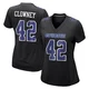 Jadeveon Clowney Dallas Cowboys ＃42 Game Women's Black Carbon Fashion Jersey