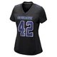 Jadeveon Clowney Dallas Cowboys ＃42 Game Women's Black Carbon Fashion Jersey