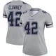 Jadeveon Clowney Dallas Cowboys ＃42 Legend Women's Gray Inverted Jersey