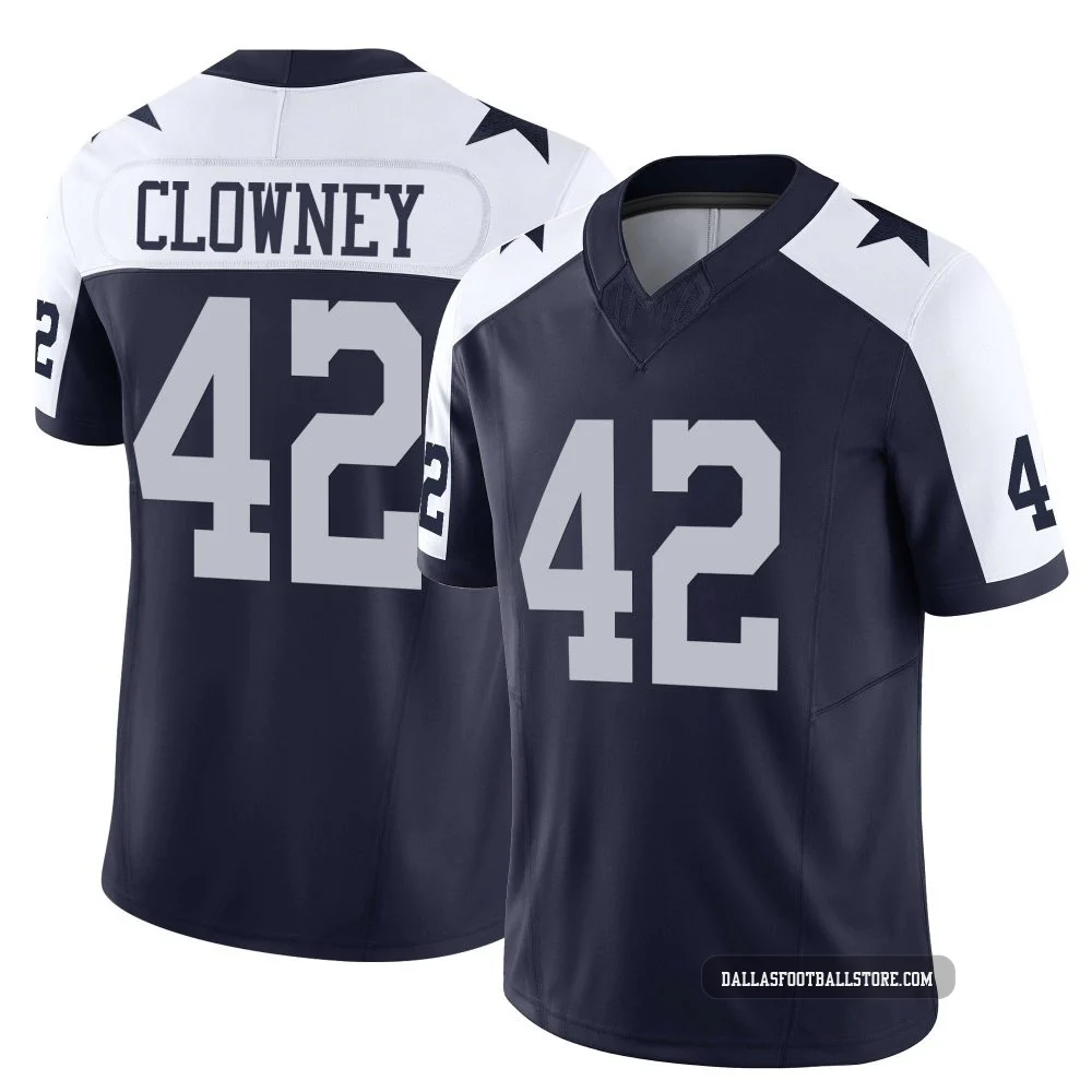 Jadeveon Clowney Dallas Cowboys ＃42 Limited Men's Navy Alternate Vapor F.U.S.E. Jersey