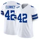 Jadeveon Clowney Dallas Cowboys ＃42 Limited Men's White Vapor F.U.S.E. Jersey