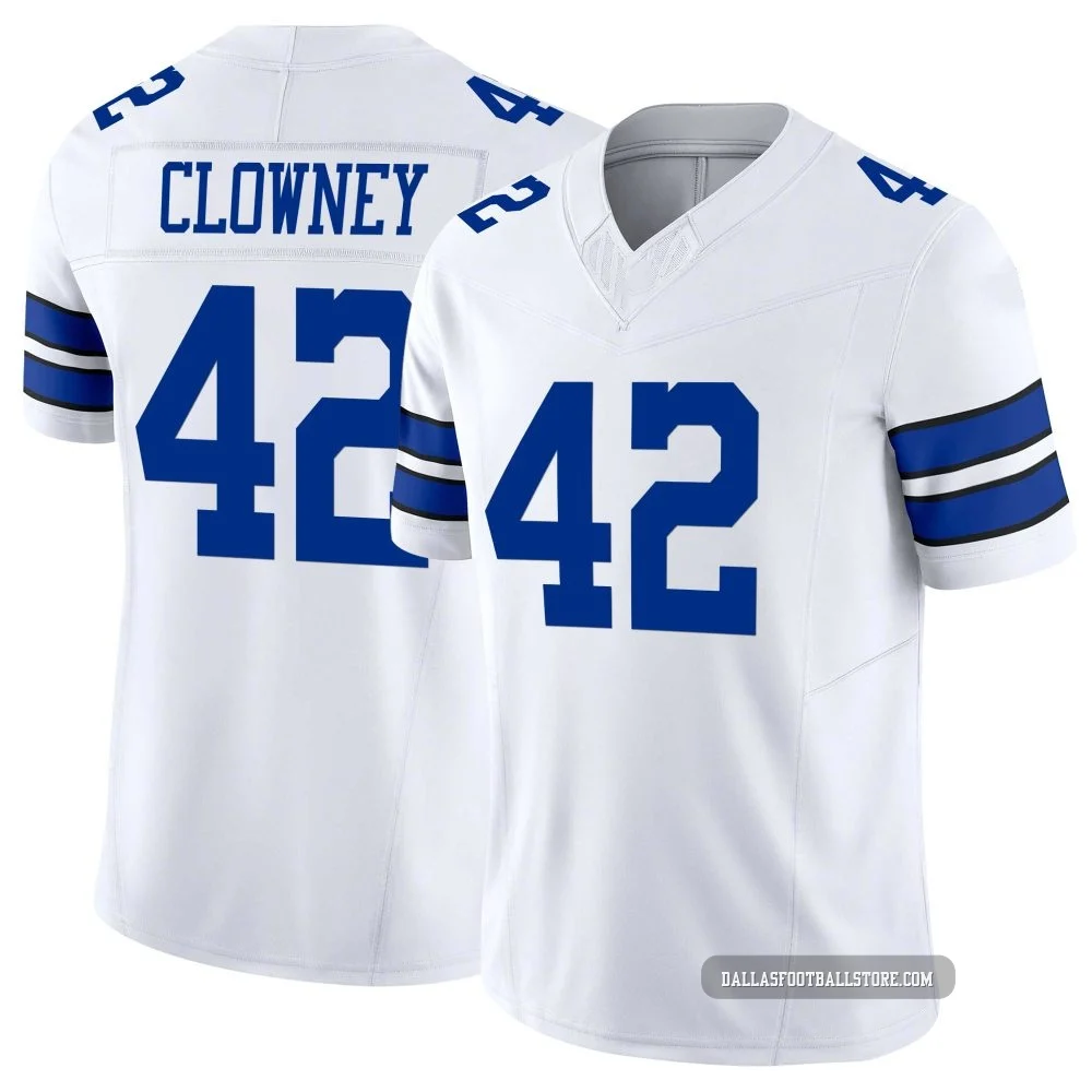 Jadeveon Clowney Dallas Cowboys ＃42 Limited Youth White Vapor F.U.S.E. Jersey