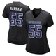 Jaishawn Barham Dallas Cowboys ＃55 Game Women's Black Carbon Fashion Jersey