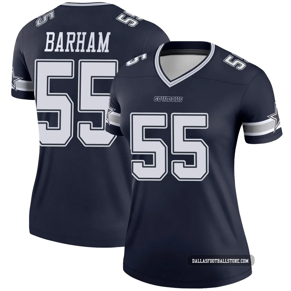 Jaishawn Barham Dallas Cowboys ＃55 Legend Women's Navy Jersey