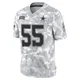 Jaishawn Barham Dallas Cowboys ＃55 Limited Men's Arctic Camo 2024 Salute to Service Jersey