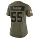 Jaishawn Barham Dallas Cowboys ＃55 Limited Women's Olive 2025 Salute to Service Jersey