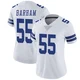 Jaishawn Barham Dallas Cowboys ＃55 Limited Women's White Vapor Untouchable Jersey