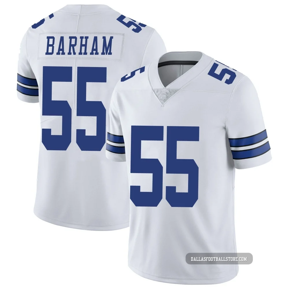 Jaishawn Barham Dallas Cowboys ＃55 Limited Youth White Vapor Untouchable Jersey