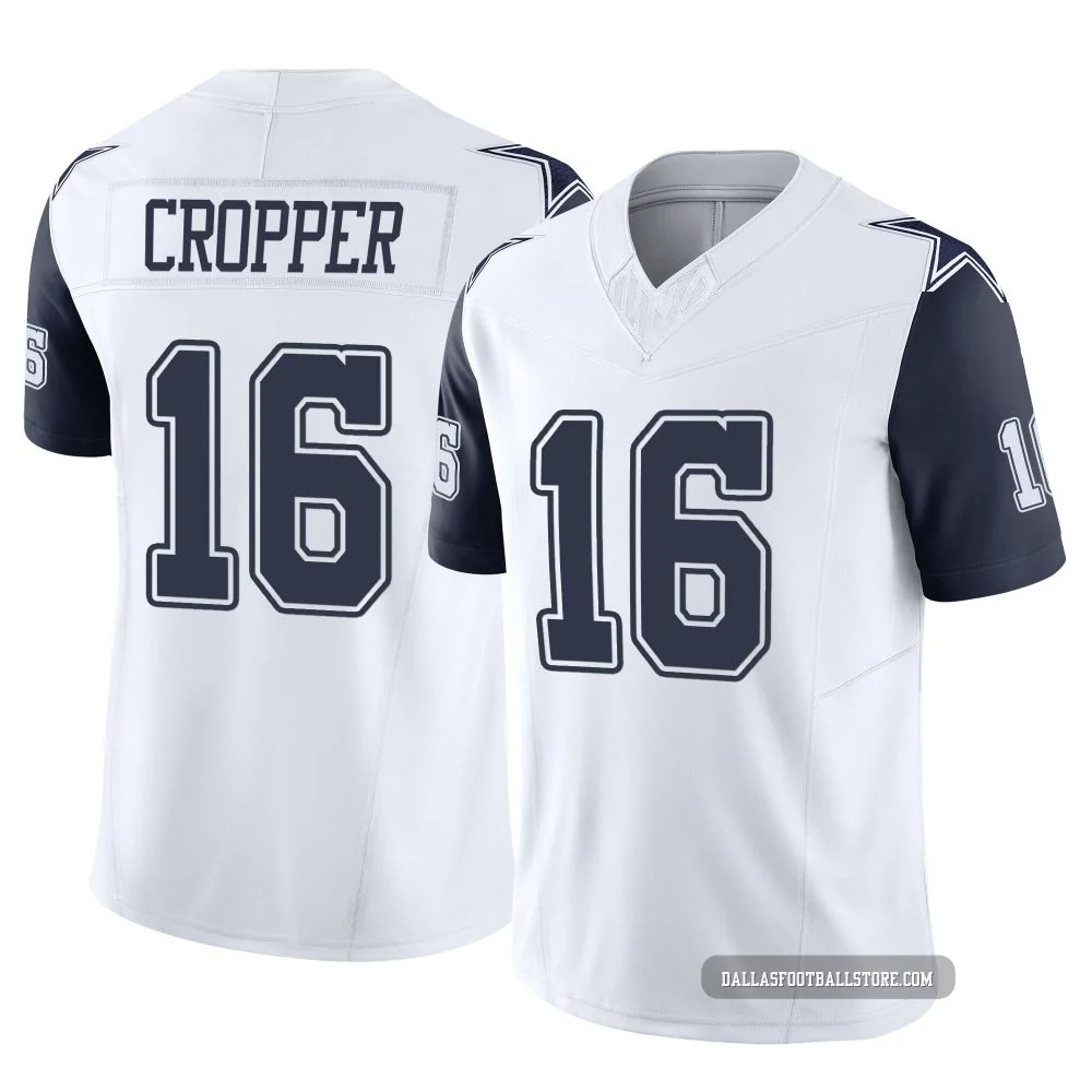 Jalen Cropper Dallas Cowboys ＃16 Limited Men's White 2nd Alternate Vapor F.U.S.E. Jersey