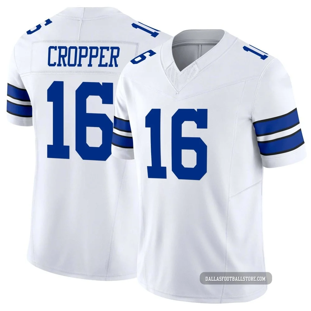 Jalen Cropper Dallas Cowboys ＃16 Limited Men's White Vapor F.U.S.E. Jersey